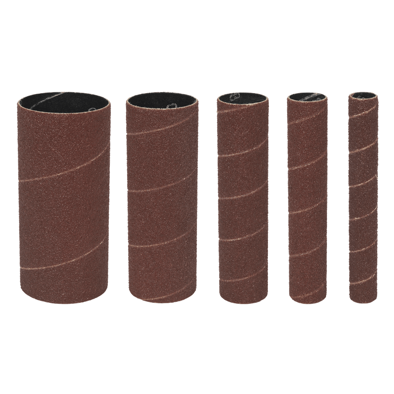 Sealey SS5ASS Assorted Sanding Sleeves 80 Grit - Pack of 5 - SS5ASS - Sealey Tools UK - Trade Counter Direct