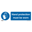 Sealey SS6P1 Worksafe® Hand Protection Must Be Worn Safety Sign - Rigid Plastic - SS6P1 - Sealey Tools UK - Trade Counter Direct