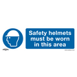 Sealey SS8V1 Worksafe® Safety Helmets Must Be Worn In This Area Safety Sign - Self-Adhesive Vinyl - SS8V1 - Sealey Tools UK - Trade Counter Direct