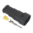 Sealey SSC2M Superseal Male Connector 2 - Way Pack of 5 - SSC2M - Sealey Tools UK - Trade Counter Direct