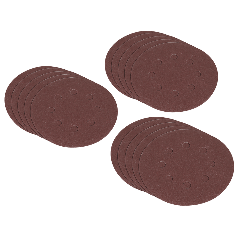 Sealey SSDS02 Hook-and-Loop Sanding Disc Set 125mm 10pc - SSDS02 - Sealey Tools UK - Trade Counter Direct