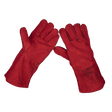 Sealey SSP141 Leather Welding Gauntlets Lined Pair - SSP141 - Sealey Tools UK - Trade Counter Direct