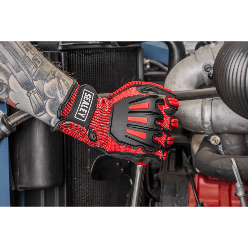 Sealey SSP38XL Cut & Impact Resistant Gloves, X-Large - Pair - SSP38XL - Sealey Tools UK - Trade Counter Direct
