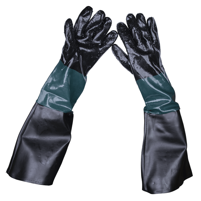 Sealey SSP41 Shot Blasting Gauntlets 585mm Cuffed Pair - SSP41 - Sealey Tools UK - Trade Counter Direct
