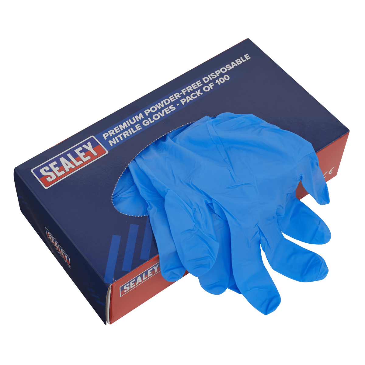 Sealey SSP55XL Premium Powder - Free Disposable Nitrile Gloves Extra - Large Pack of 100 - SSP55XL - Sealey Tools UK - Trade Counter Direct