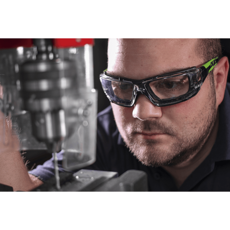 Sealey SSP68 Worksafe® Safety Spectacles with EVA Padding - Clear Lens - SSP68 - Sealey Tools UK - Trade Counter Direct