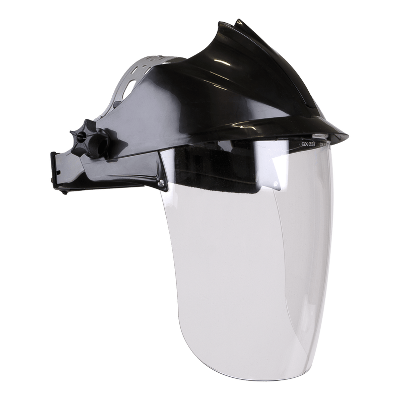 Sealey SSP78 Worksafe® Deluxe Brow Guard with Aspherical Polycarbonate Full Face Shield - SSP78 - Sealey Tools UK - Trade Counter Direct