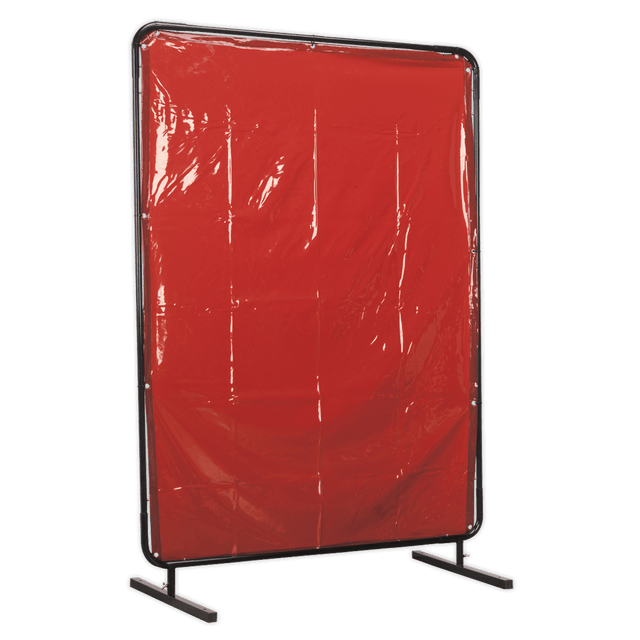 Sealey SSP99 Workshop Welding Curtain & Frame 1.3 x 1.75m - EN ISO 25980:2014 - SSP99 - Sealey Tools UK - Trade Counter Direct