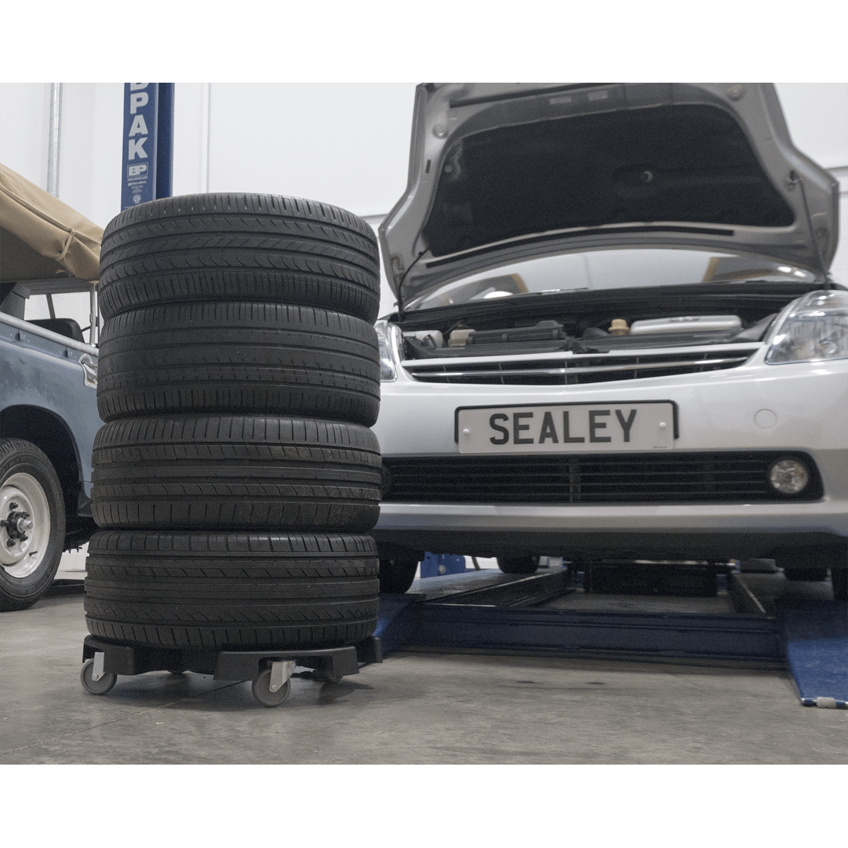 Sealey STR006 Tyre Storage/Transport Dolly - STR006 - Sealey Tools UK - Trade Counter Direct