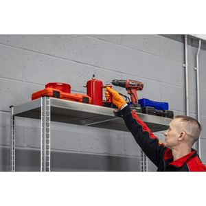 Sealey STR008 2-Level Tyre Rack with Shelf 150kg Capacity Per Level - STR008 - Sealey Tools UK - Trade Counter Direct