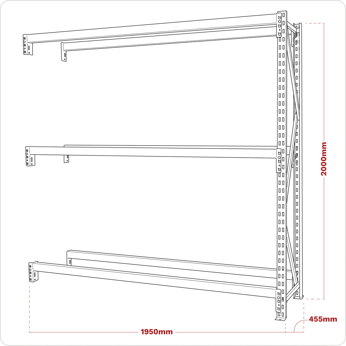 Sealey STR600E 2-Level Tyre Rack Extension 200kg Capacity Per Level - STR600E - Sealey Tools UK - Trade Counter Direct