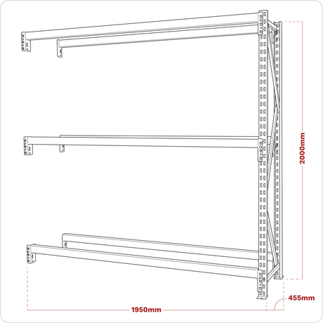 Sealey STR600E 2-Level Tyre Rack Extension 200kg Capacity Per Level - STR600E - Sealey Tools UK - Trade Counter Direct