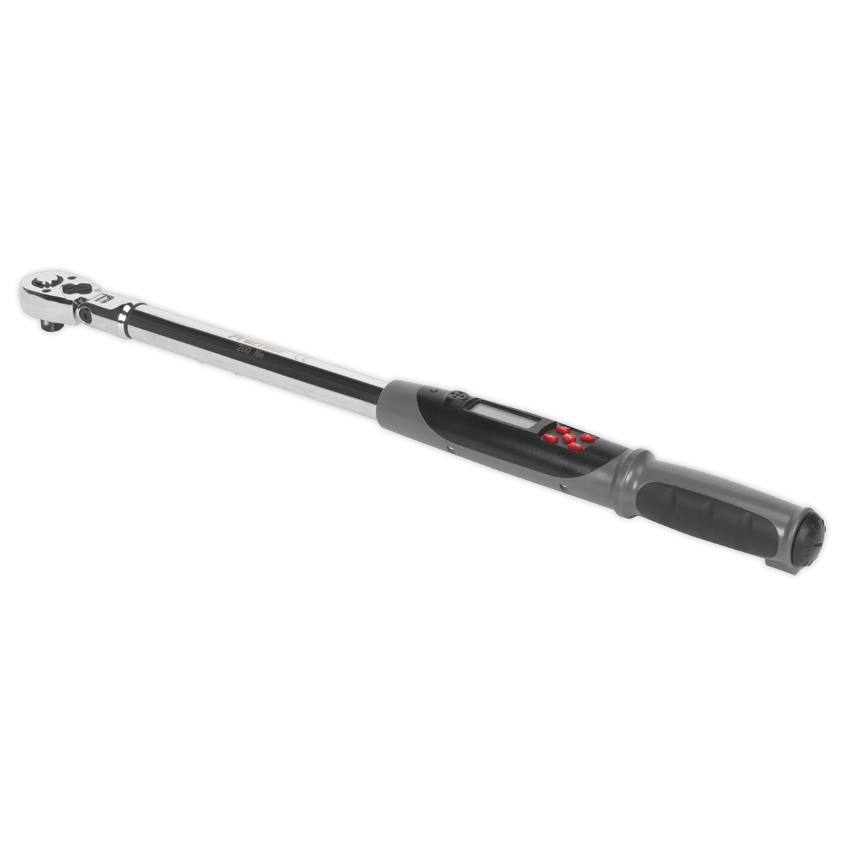 Sealey STW309 Angle Torque Wrench Flexi - Head Digital 1/2"Sq Drive 20 - 200Nm(14.7 - 147.5lb.ft) - STW309 - Sealey Tools UK - Trade Counter Direct