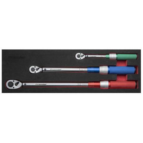 Sealey STW900SET Torque Wrench Micrometer Style 3pc Set - STW900SET - Sealey Tools UK - Trade Counter Direct