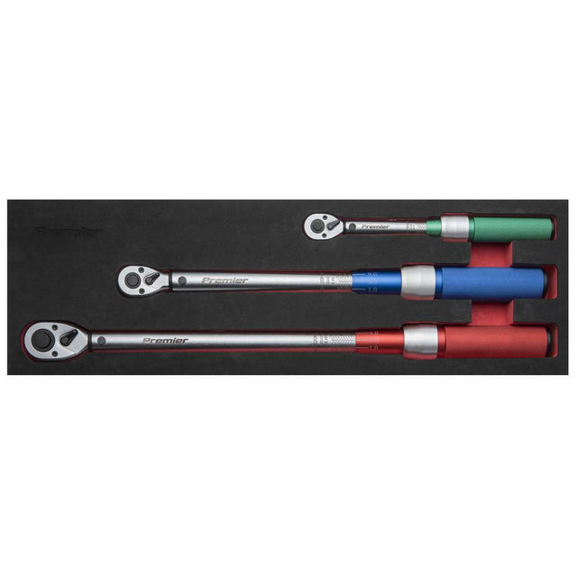 Sealey STW900SET Torque Wrench Micrometer Style 3pc Set - STW900SET - Sealey Tools UK - Trade Counter Direct