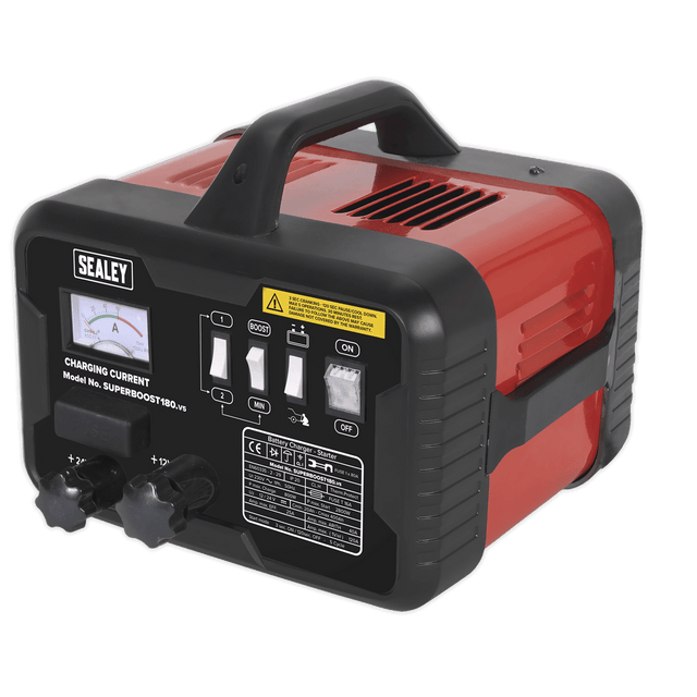 Sealey SUPERBOOST180 Starter/Charger 180/40A 12/24V 230V - SUPERBOOST180 - Sealey Tools UK - Trade Counter Direct