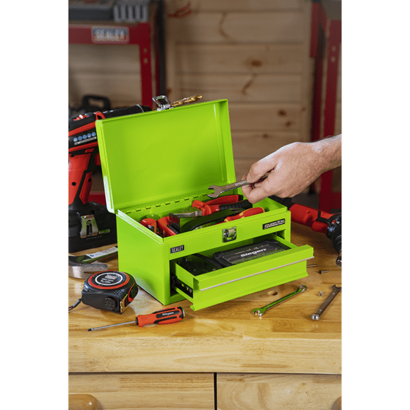 Sealey Superline Pro® Mini Toolbox with Drawer - Green - APMTB3 - APMTB3 - Sealey Tools UK - Trade Counter Direct