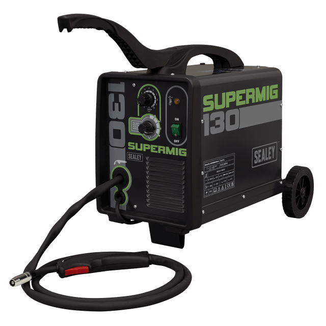 Sealey SUPERMIG130 Mini Portable Gas/Gasless MIG Welder 130A 230V - SUPERMIG130 - Sealey Tools UK - Trade Counter Direct