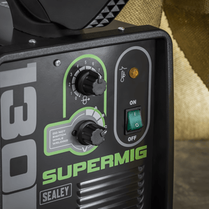 Sealey SUPERMIG130 Mini Portable Gas/Gasless MIG Welder 130A 230V - SUPERMIG130 - Sealey Tools UK - Trade Counter Direct