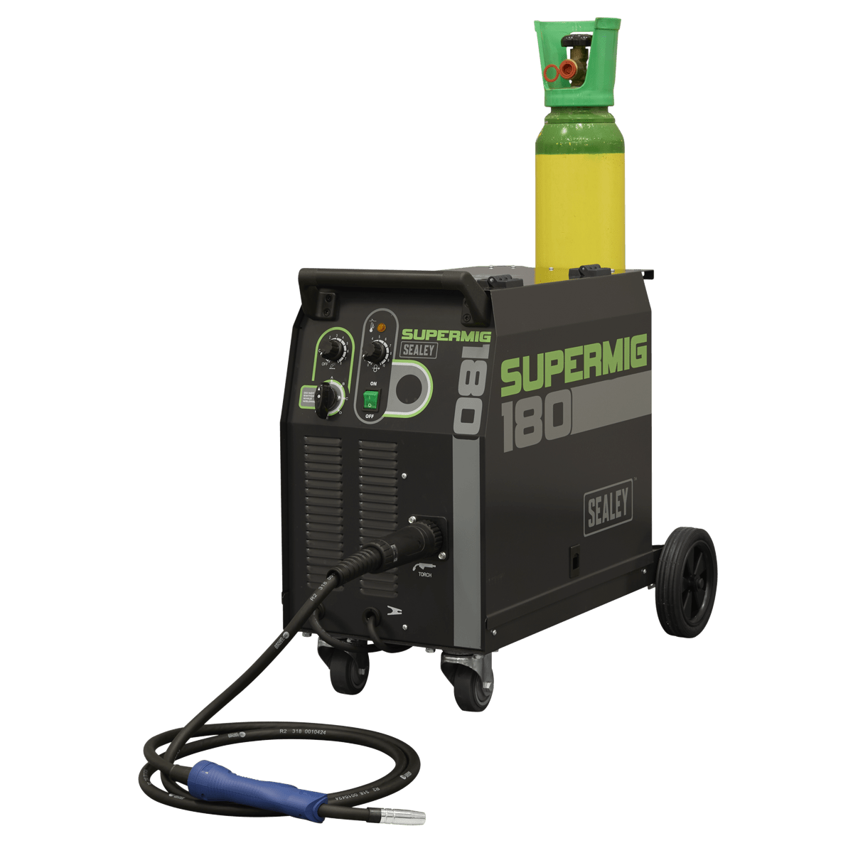 Sealey SUPERMIG180 Professional Gas/Gasless MIG Welder with Binzel® Euro Torch 180A 230V - SUPERMIG180 - Sealey Tools UK - Trade Counter Direct