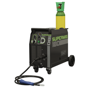 Sealey SUPERMIG180 Professional Gas/Gasless MIG Welder with Binzel® Euro Torch 180A 230V - SUPERMIG180 - Sealey Tools UK - Trade Counter Direct