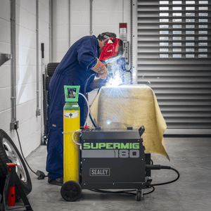 Sealey SUPERMIG180 Professional Gas/Gasless MIG Welder with Binzel® Euro Torch 180A 230V - SUPERMIG180 - Sealey Tools UK - Trade Counter Direct