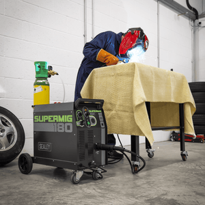 Sealey SUPERMIG180 Professional Gas/Gasless MIG Welder with Binzel® Euro Torch 180A 230V - SUPERMIG180 - Sealey Tools UK - Trade Counter Direct