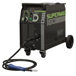Sealey SUPERMIG180 Professional Gas/Gasless MIG Welder with Binzel® Euro Torch 180A 230V - SUPERMIG180 - Sealey Tools UK - Trade Counter Direct