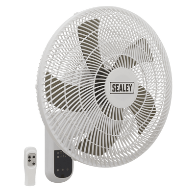 Sealey SWF18WR Wall Fan 3 - Speed 18" with Remote Control 230V - SWF18WR - Sealey Tools UK - Trade Counter Direct