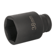 Sealey SX001 Deep Impact Socket 1/2"Sq Drive 38mm - SX001 - Sealey Tools UK - Trade Counter Direct