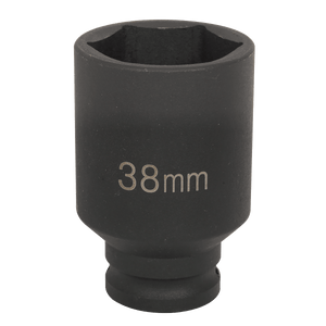 Sealey SX001 Deep Impact Socket 1/2"Sq Drive 38mm - SX001 - Sealey Tools UK - Trade Counter Direct