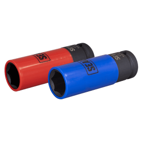Sealey SX01819 Alloy Wheel Impact Socket Set 1/2"Sq Drive 2pc - SX01819 - Sealey Tools UK - Trade Counter Direct