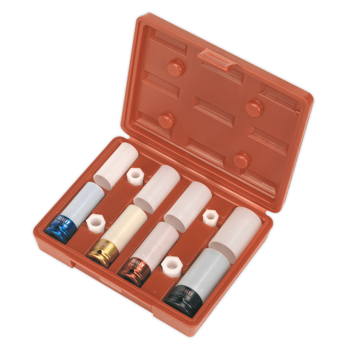 Sealey SX030 Alloy Wheel Impact Socket Set 1/2"Sq Drive 4pc - SX030 - Sealey Tools UK - Trade Counter Direct
