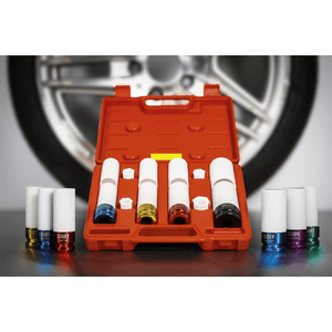Sealey SX030 Alloy Wheel Impact Socket Set 1/2"Sq Drive 4pc - SX030 - Sealey Tools UK - Trade Counter Direct
