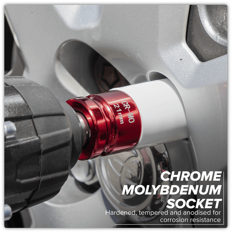 Sealey SX03021 Alloy Wheel Impact Socket 1/2"Sq Drive 21mm - SX03021 - Sealey Tools UK - Trade Counter Direct