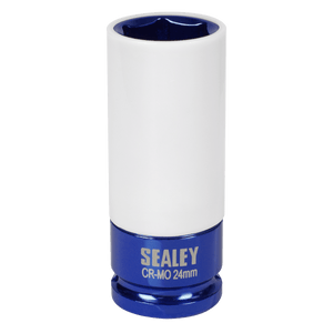 Sealey SX03024 Alloy Wheel Impact Socket 1/2"Sq Drive 24mm - SX03024 - Sealey Tools UK - Trade Counter Direct
