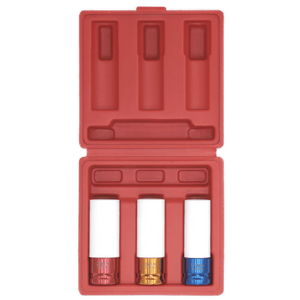 Sealey SX031 Alloy Wheel Impact Socket Set 1/2"Sq Drive 3pc - SX031 - Sealey Tools UK - Trade Counter Direct