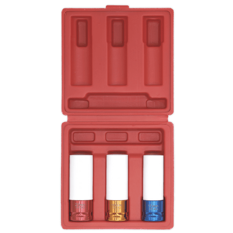Sealey SX031 Alloy Wheel Impact Socket Set 1/2"Sq Drive 3pc - SX031 - Sealey Tools UK - Trade Counter Direct