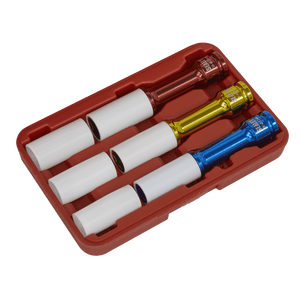 Sealey SX031D Alloy Wheel Impact Socket Set 1/2"Sq Drive 3pc - SX031D - Sealey Tools UK - Trade Counter Direct
