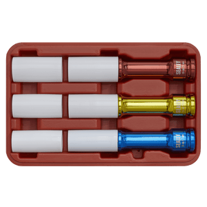 Sealey SX031D Alloy Wheel Impact Socket Set 1/2"Sq Drive 3pc - SX031D - Sealey Tools UK - Trade Counter Direct