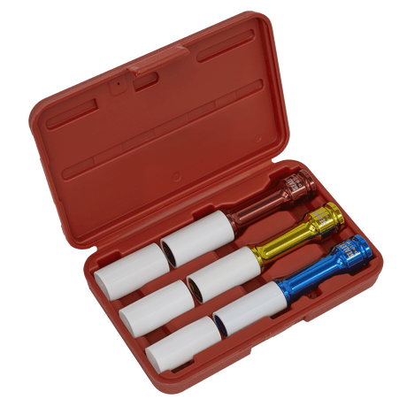 Sealey SX031D Alloy Wheel Impact Socket Set 1/2"Sq Drive 3pc - SX031D - Sealey Tools UK - Trade Counter Direct