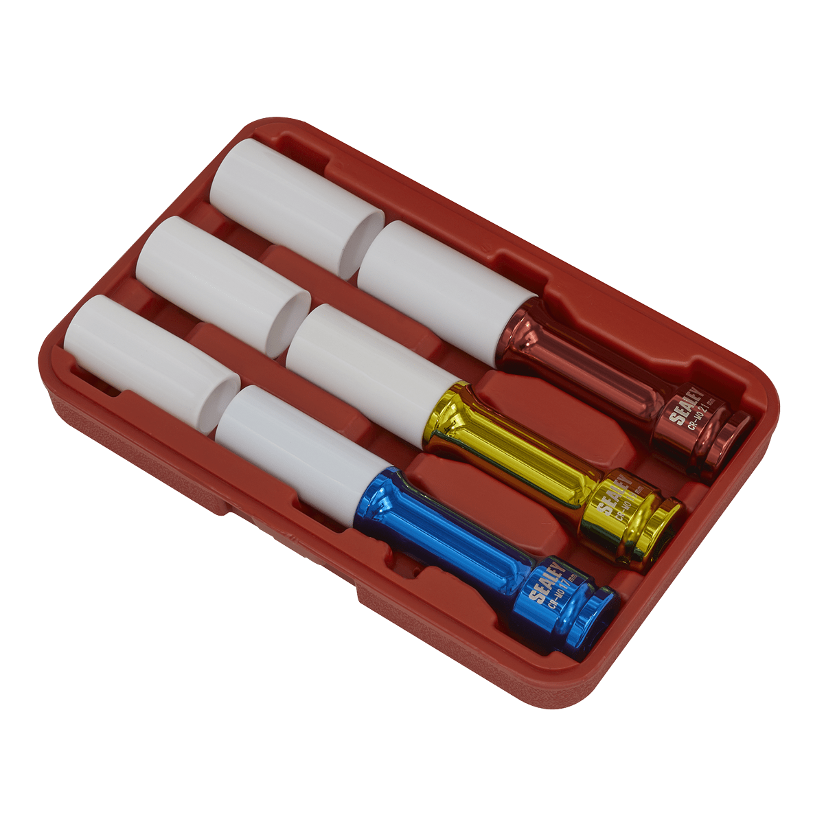 Sealey SX031D Alloy Wheel Impact Socket Set 1/2"Sq Drive 3pc - SX031D - Sealey Tools UK - Trade Counter Direct