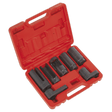Sealey SX032 Oxygen Sensor Socket Set 7pc 3/8" & 1/2"Sq Drive - SX032 - Sealey Tools UK - Trade Counter Direct