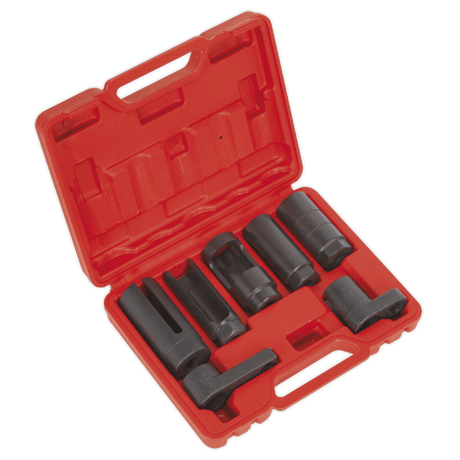 Sealey SX032 Oxygen Sensor Socket Set 7pc 3/8" & 1/2"Sq Drive - SX032 - Sealey Tools UK - Trade Counter Direct