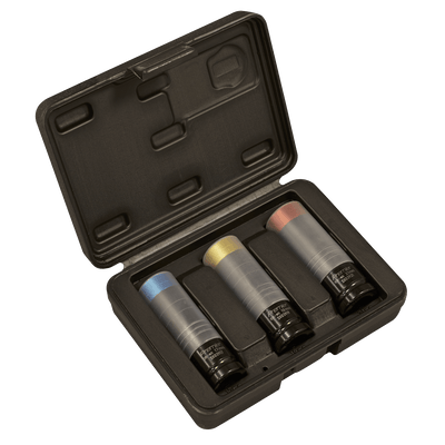Sealey SX039 Premier Alloy Wheel Ultra-Power Impact Socket Set 1/2"Sq Drive 3pc - SX039 - Sealey Tools UK - Trade Counter Direct