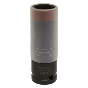 Sealey SX03921 Premier Alloy Wheel Ultra-Power Impact Socket 1/2"Sq Drive 21mm - SX03921 - Sealey Tools UK - Trade Counter Direct