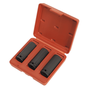 Sealey SX043 Deep Impact Socket Set 1/2"Sq Drive 3pc - SX043 - Sealey Tools UK - Trade Counter Direct