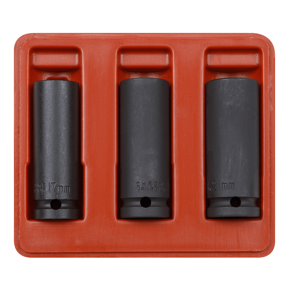 Sealey SX043 Deep Impact Socket Set 1/2"Sq Drive 3pc - SX043 - Sealey Tools UK - Trade Counter Direct