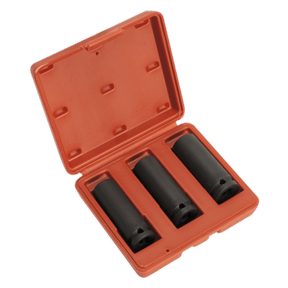 Sealey SX043 Deep Impact Socket Set 1/2"Sq Drive 3pc - SX043 - Sealey Tools UK - Trade Counter Direct