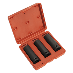 Sealey SX043 Deep Impact Socket Set 1/2"Sq Drive 3pc - SX043 - Sealey Tools UK - Trade Counter Direct